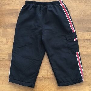 Kids Black Cargo Pants